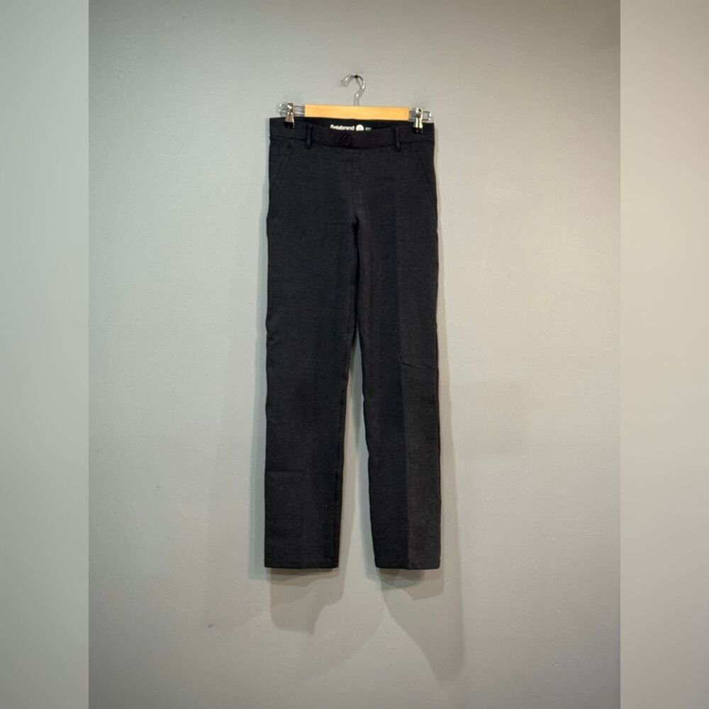 Charcoal Gray Betabrand Stretch Pants Size S EUC